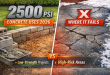 2500 PSI Concrete Uses 2026: Where It Works and Where It Doesn't