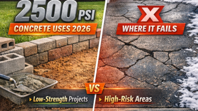 2500 PSI Concrete Uses 2026: Where It Works and Where It Doesn't