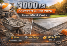3000 PSI Concrete Guide 2026: Uses, Mix Design, and Costs