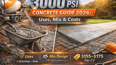 3000 PSI Concrete Guide 2026: Uses, Mix Design, and Costs