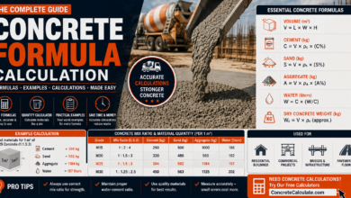 Concrete Formula Calculation: Volume Equation, Mix Ratio & Examples