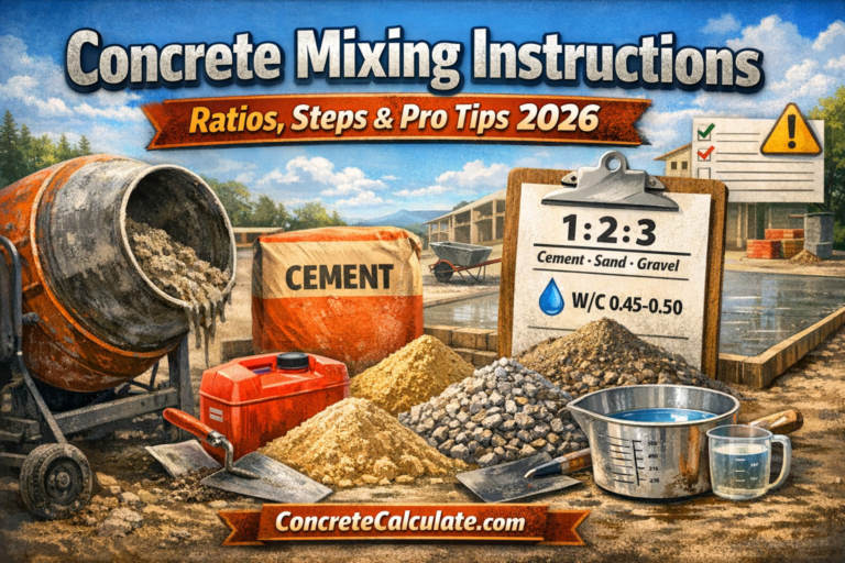 Concrete Mixing Instructions: Ratios, Steps and Pro Tips 2026