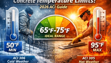Concrete Temperature Limits: 2026 ACI Guide