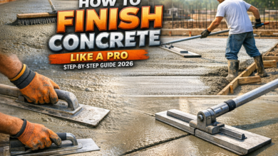 How to Finish Concrete Like a Pro (Step by Step Guide) 2026