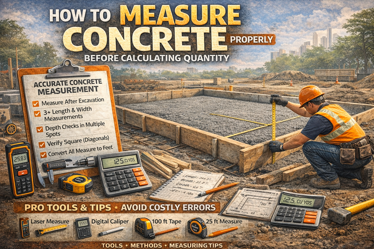 How to Measure Concrete Properly Before Calculating Quantity