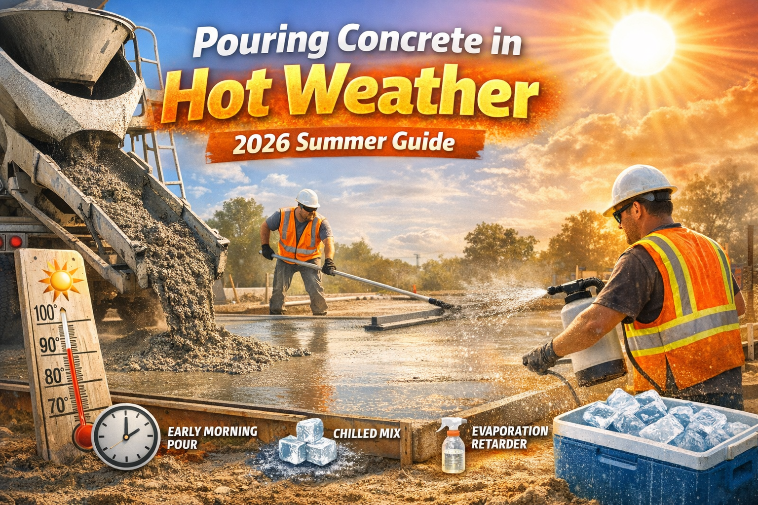 Pouring Concrete in Hot Weather: 2026 Summer Guide