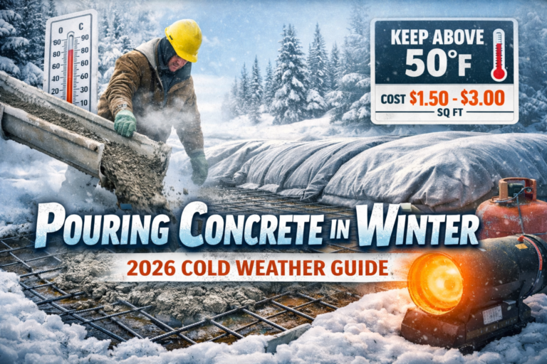 Pouring Concrete in Winter: 2026 Cold Weather Guide