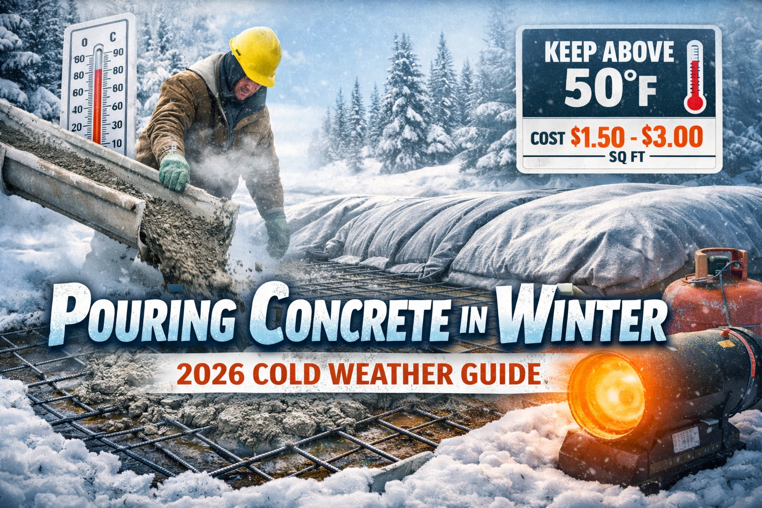 Pouring Concrete in Winter: 2026 Cold Weather Guide