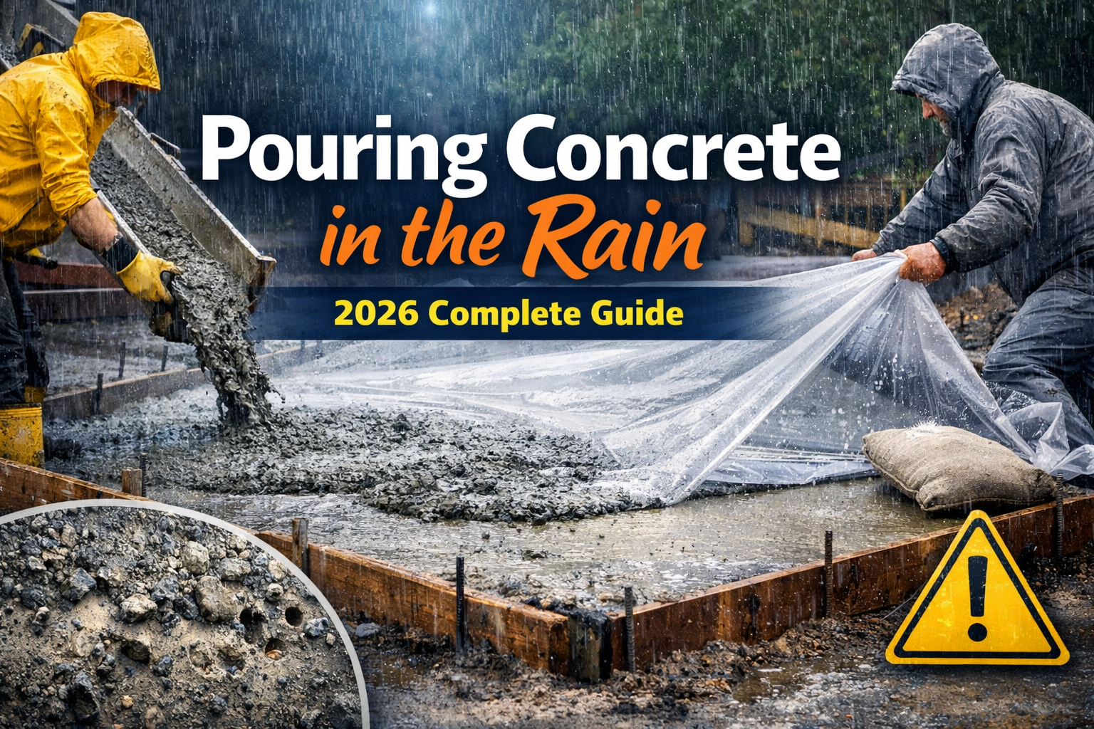 Pouring Concrete in the Rain: 2026 Complete Guide