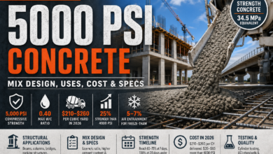 5000 PSI Concrete Guide 2026: Mix Design, Uses, Cost & Specs
