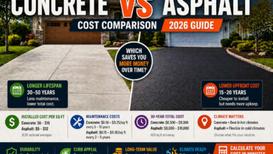 Concrete vs Asphalt Cost: 2026 Price Comparison Guide