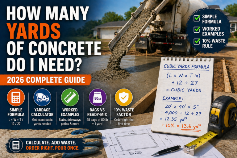 How Many Yards of Concrete Do I Need