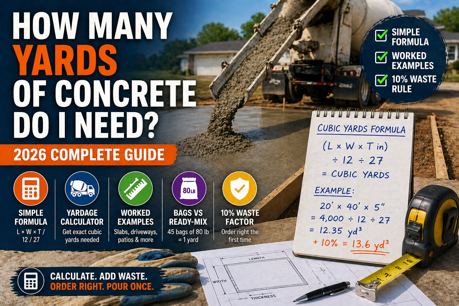 How Many Yards of Concrete Do I Need