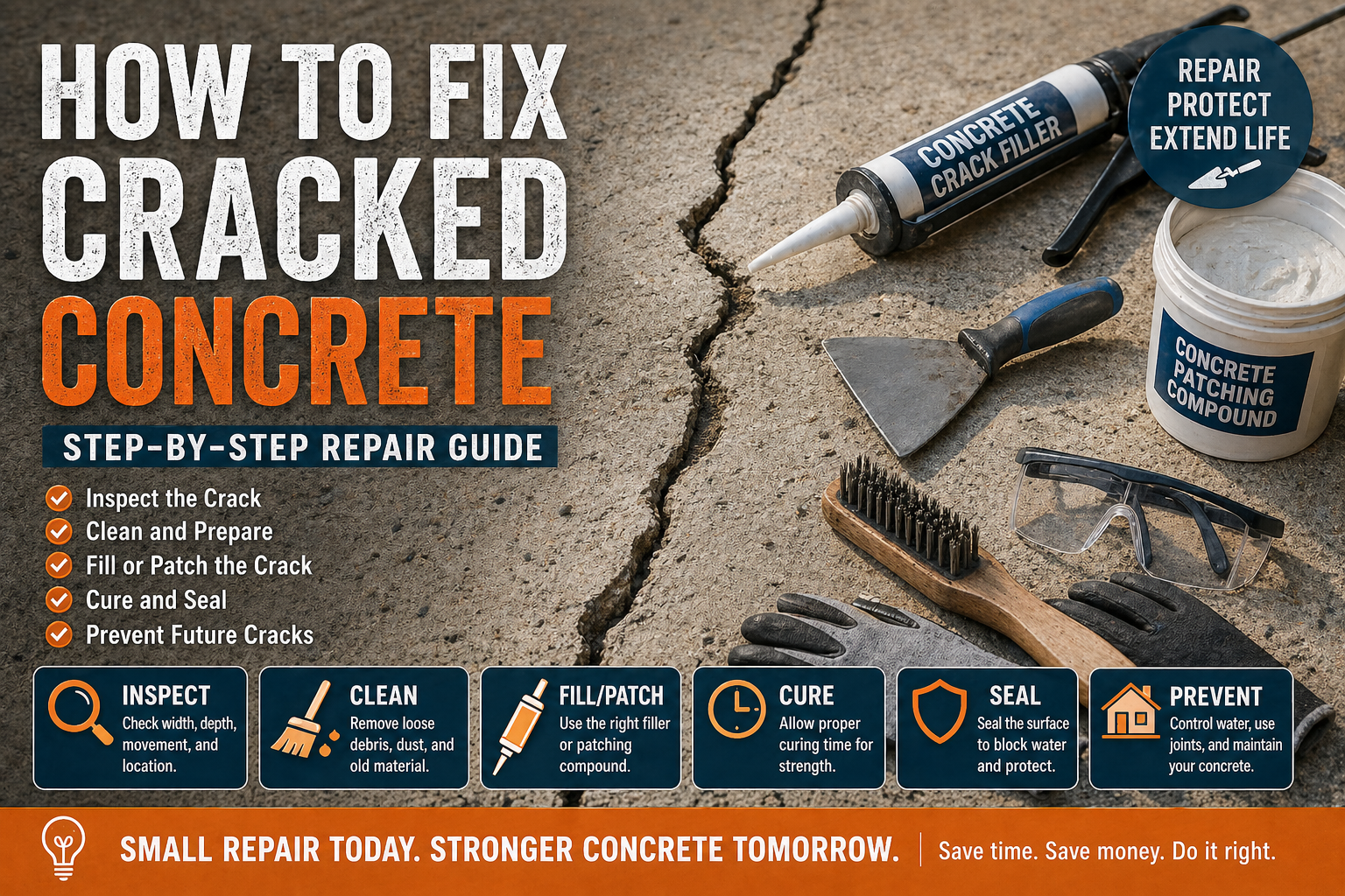 How to Fix Cracked Concrete in 2026 - A Complete Guide
