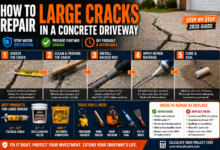How to Repair Large Cracks in a Concrete Driveway (Step by Step 2026)