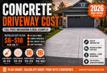 Concrete Driveway Cost 2026: Per Square Foot, Full Project & By Size