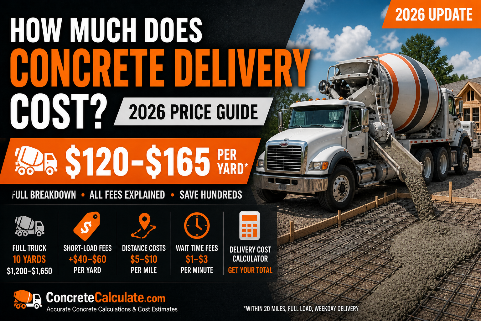 How Much Does Concrete Delivery Cost? (2026 Price Guide)