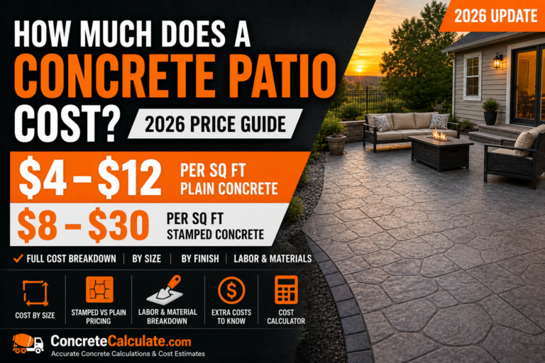 How Much Does a Concrete Patio Cost? (2026 Price Guide)