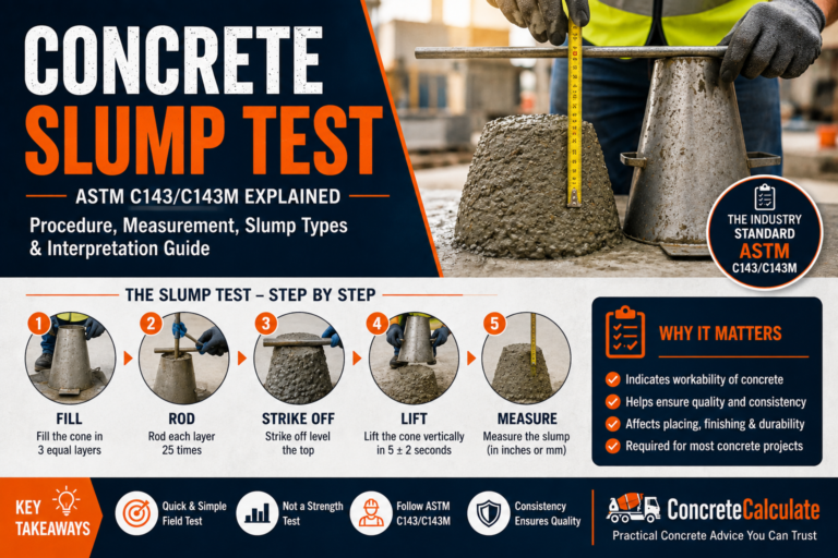 Concrete Slump Test Procedure - (ASTM C143/C143M)