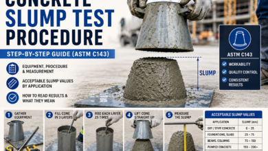 Concrete Slump Test Procedure: Step by Step Guide (ASTM C143)