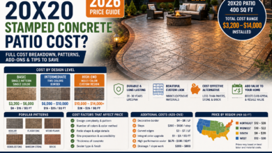 How Much Does a 20x20 Stamped Concrete Patio Cost? 2026 Price Guide