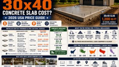How Much Does a 30x40 Concrete Slab Cost in 2026? Full Pricing Guide