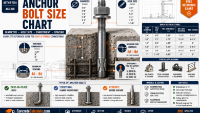 Anchor Bolt Size Chart - Diameter, Embedment & Hole Size