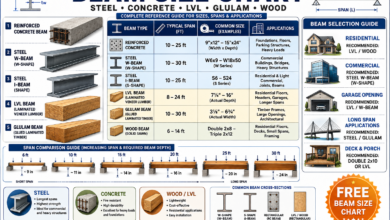 Beam Size Chart - Dimensions, Spans & Load Guide