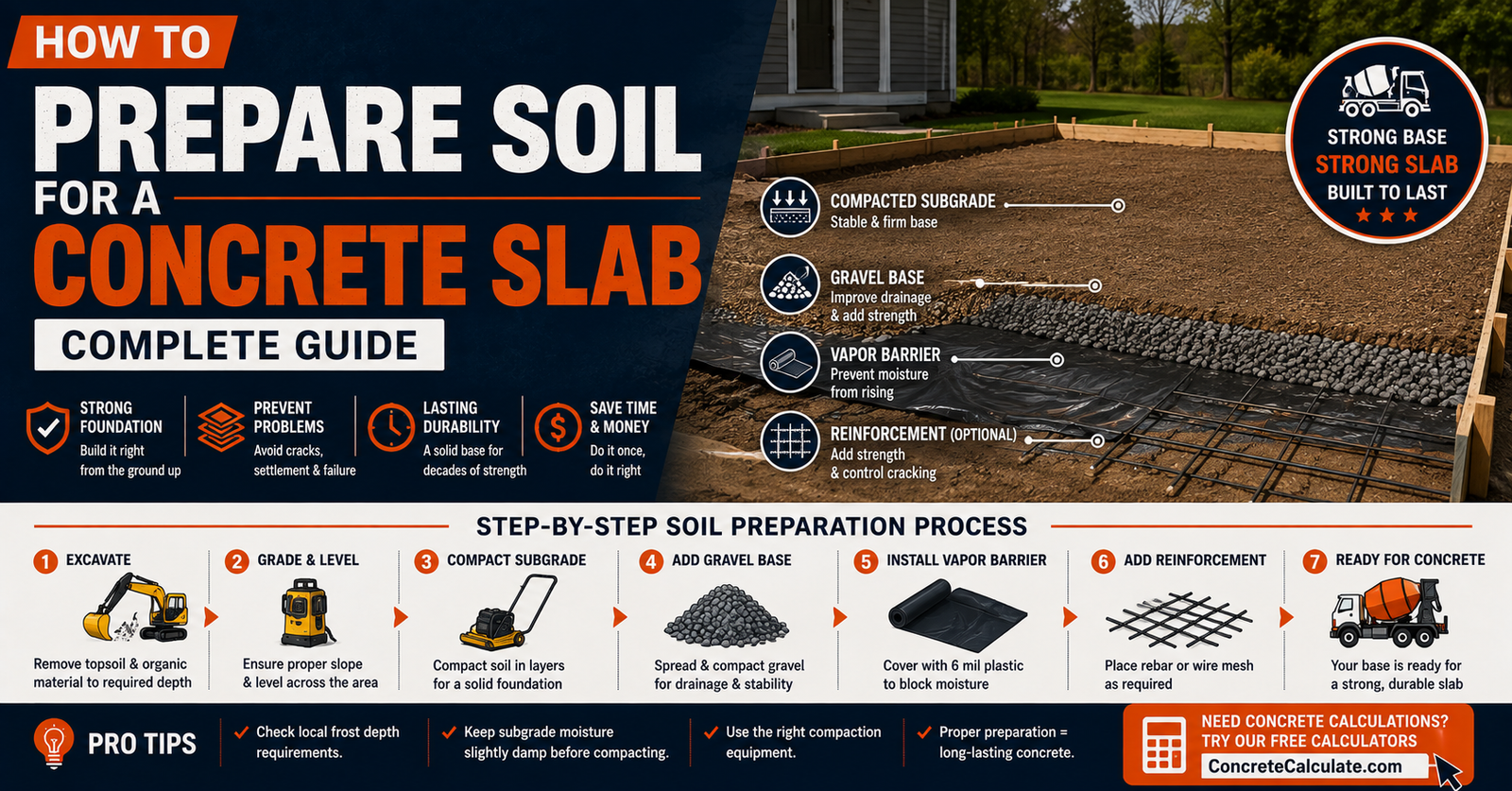 How to Prepare Soil for a Concrete Slab - A Complete Guide