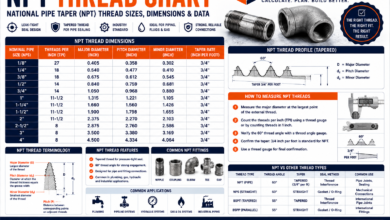 NPT Thread Chart - Sizes, OD, TPI & Taper Reference