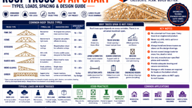 Roof Truss Span Chart - Types, Loads, Spacing & Design Guide