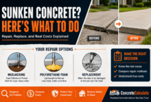 Sinking Concrete Repair: Why It Happens and How to Fix It
