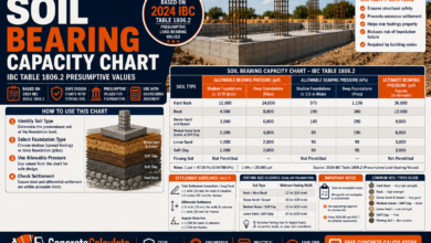 Soil Bearing Capacity Chart - IBC Presumptive Values & Allowable Pressure