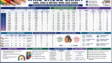 Wire Gauge Chart - AWG, SWG & Metric Sizes