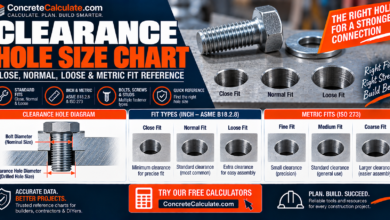 Clearance Hole Size Chart - Close, Normal, Loose & Metric Fit