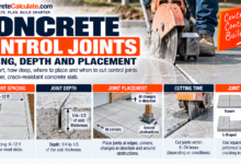 Concrete Control Joints - Spacing, Depth and Placement