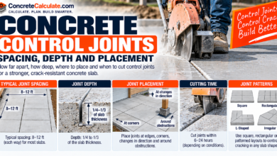 Concrete Control Joints - Spacing, Depth and Placement