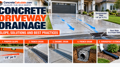 Concrete Driveway Drainage - How to Fix Standing Water and Runoff