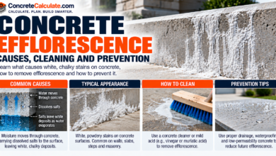 Concrete Efflorescence - How to Remove White Deposits and Stop Them Returning