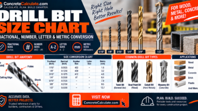Drill Bit Size Chart - Fractional, Number, Letter & Metric