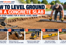 How to Level Ground for a Concrete Slab: Measurements, Grading and Excavation