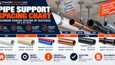 Pipe Support Spacing Chart- Maximum Hanger Intervals
