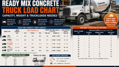 Ready Mix Concrete Truck Load Chart - Capacity, Weight & Truckloads Needed