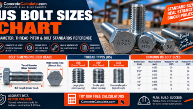 US Bolt Sizes Chart - Diameter, Thread Pitch & Bolt Standards