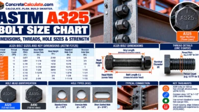 ASTM A325 Bolt Size Chart - Dimensions, Holes & Strength