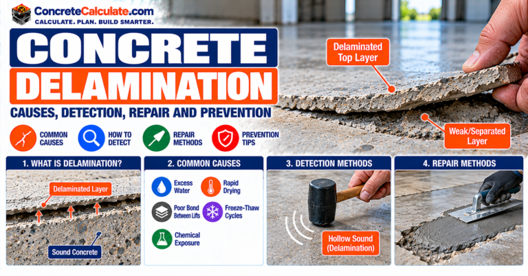 Concrete Delamination - Causes, Detection, Repair and Prevention