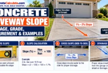 Concrete Driveway Slope - Drainage, Grade, Measurement and Examples
