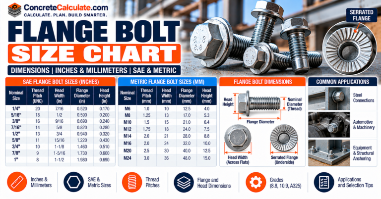 Flange Bolt Size Chart - ASME B16.5 Bolt and Stud Sizes