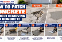 How to Patch Concrete Without Removing Old Concrete
