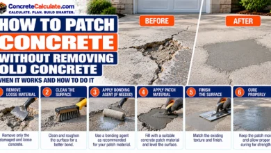 How to Patch Concrete Without Removing Old Concrete